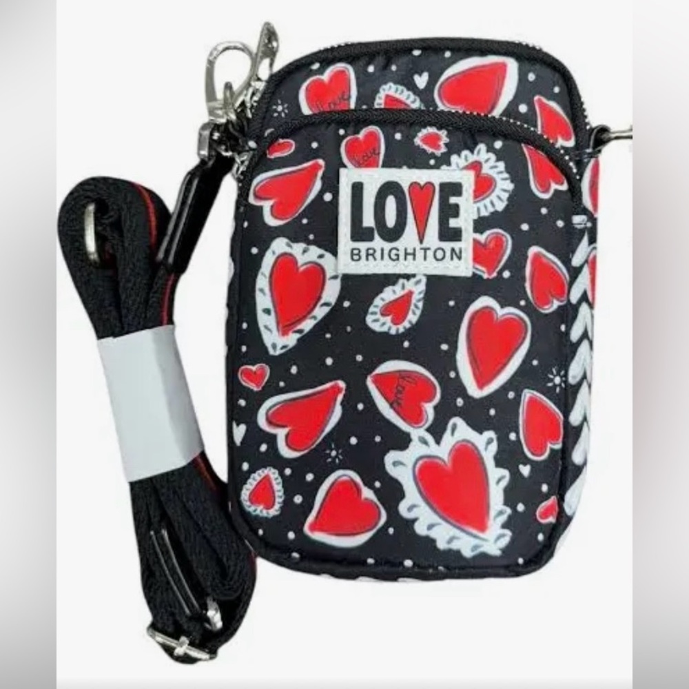 BRIGHTON Hearts‎ a Flutter LOVE Utility Bag  Red Crossbody